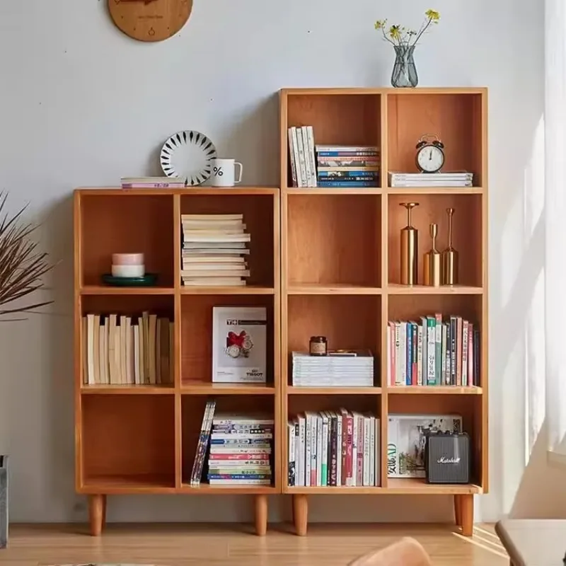 

White Oak Cherry Living Room Japanese-style Study Floor-to-ceiling Toy Storage Lattice Cabinet