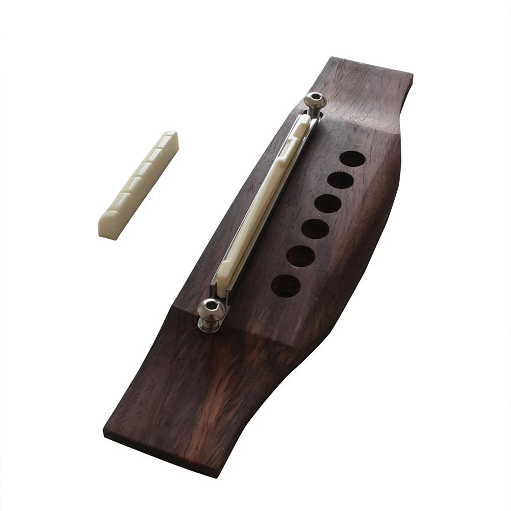

Adjustable Bridge Plate Durable Lightweight Replacement for Guitars Bass Insert Acoustic Nut Saddle Guitar Parts Accessories