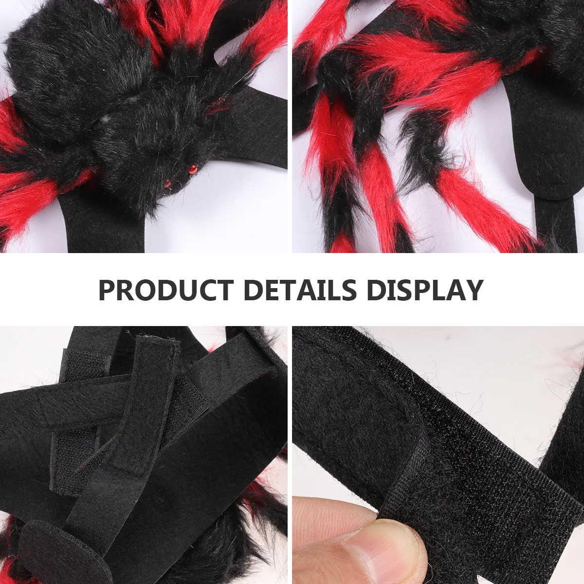

1Pcs Pet Spider Costume Lightweight Dog Harness Halloween Outfit Creative Spider Design Festival Supplies Pet Cat Costume