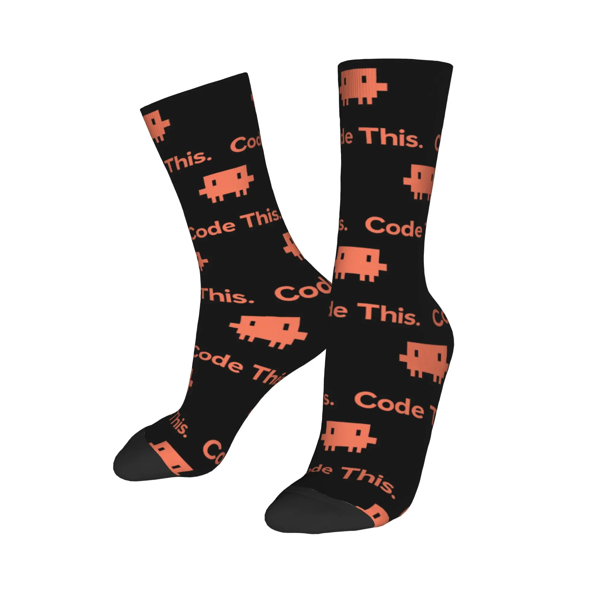 Men's Women's Claude Code Ai Anthropic Artificial Socks Warm Fashion  Socks Harajuku Merch Middle Tube Socks Birthday Present