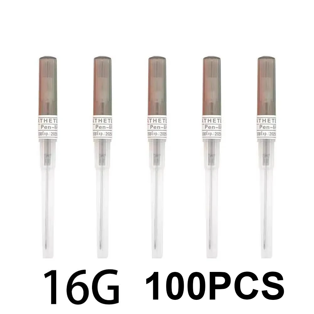 Großhandel 100 Stück sterile Einweg-Tattoo-Piercing-Nadeln, Tierkörper-Oberflächen-Piercing-Werkzeug für den professionellen Einsatz, Installationsetiketten – Detail 4