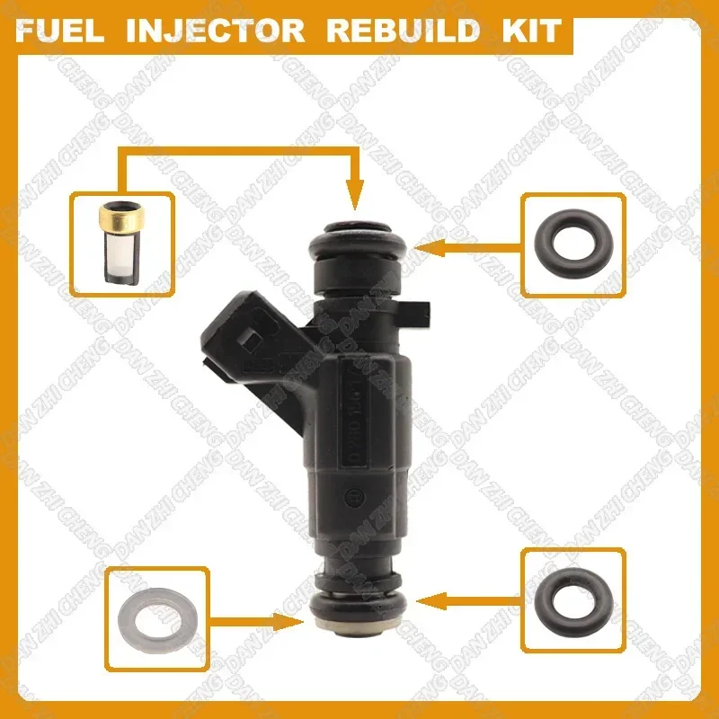 Fuel Injectors Seals O-Ring Repair Filters for 0280156171 for Changanzhixing 474, Hafei, DFSK, Wuling Yangguang, Changanzhixing