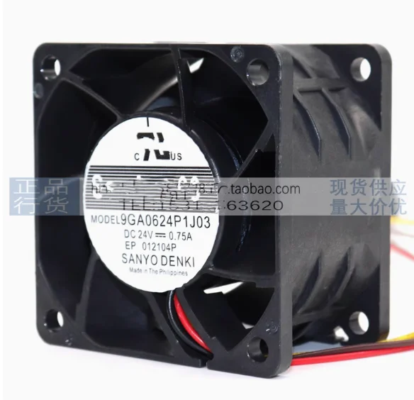 New Original Fan SanAce60 9GA0624P1J03 24V 0.75A 4 wire 6CM