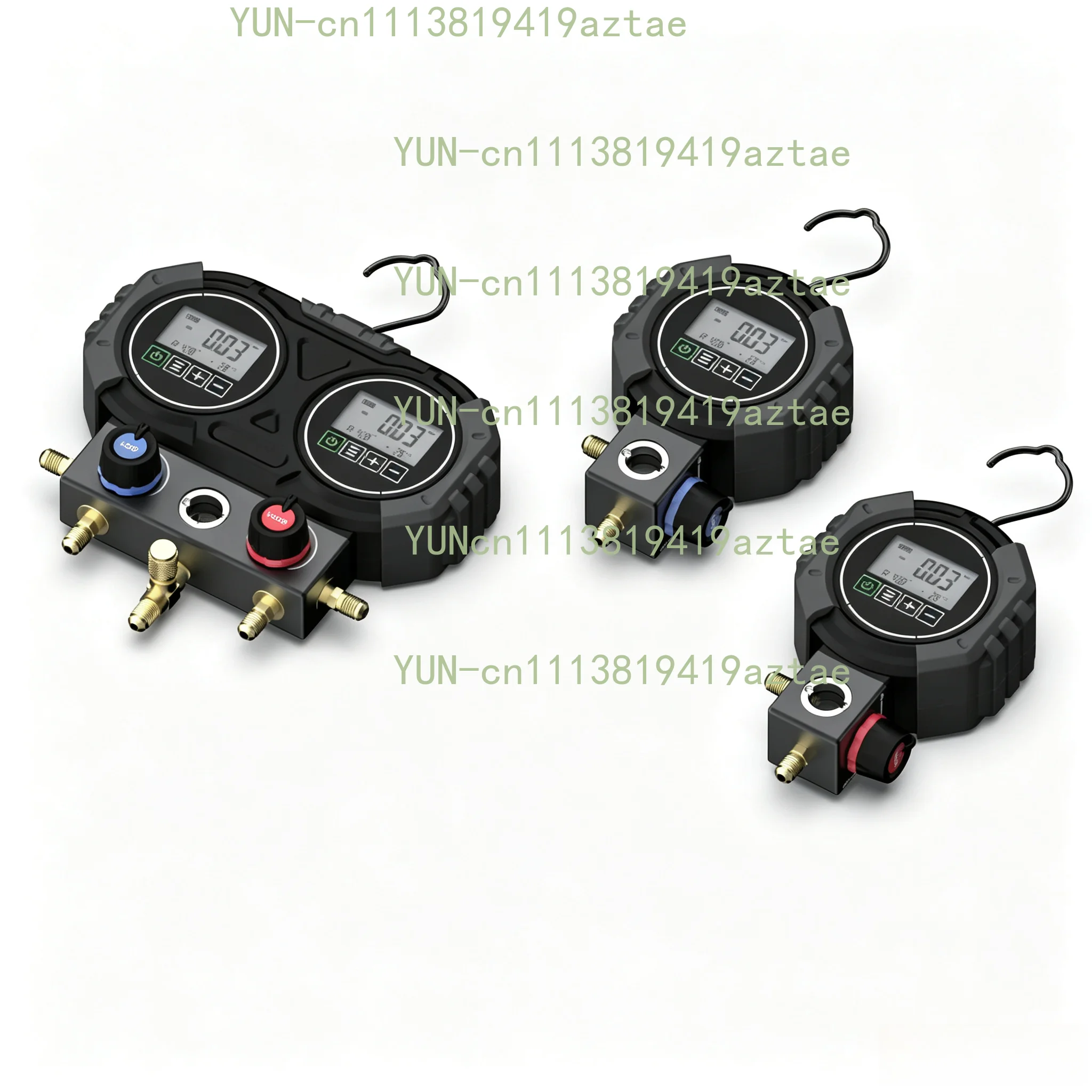 Digital HVAC Manifold Gauge Set for R134A/R410A/R1234YF/R290/R600