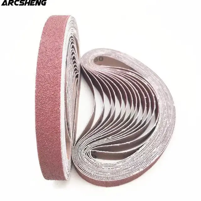 5/10 sztuk Mix Set 330*30mm pasy szlifierskie drewno miękkie metalowe papier ścierny do polerowania taśmy ścierne do małej szlifierki taśmowej narzędzie ścierne