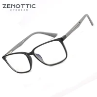 ZENOTTIC-gafas de lectura antiluz azul para hombre, montura cuadrada Retro para juegos de ordenador, lector de gafas para presbicia, dioptrías