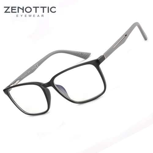 ZENOTTIC-gafas de lectura antiluz azul para hombre, montura cuadrada Retro para juegos de ordenador, lector de gafas para presbicia, dioptrías