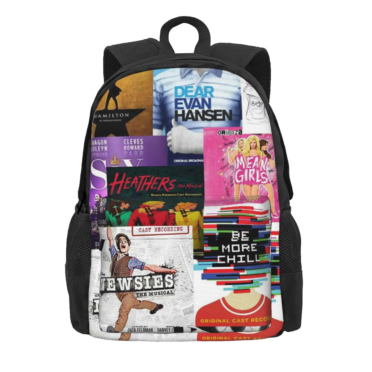 

Musicals Collage Iv Musical Play Backpack Daypack Large Capacity Children BookBag School Bag Shoulder Bags for Men Women