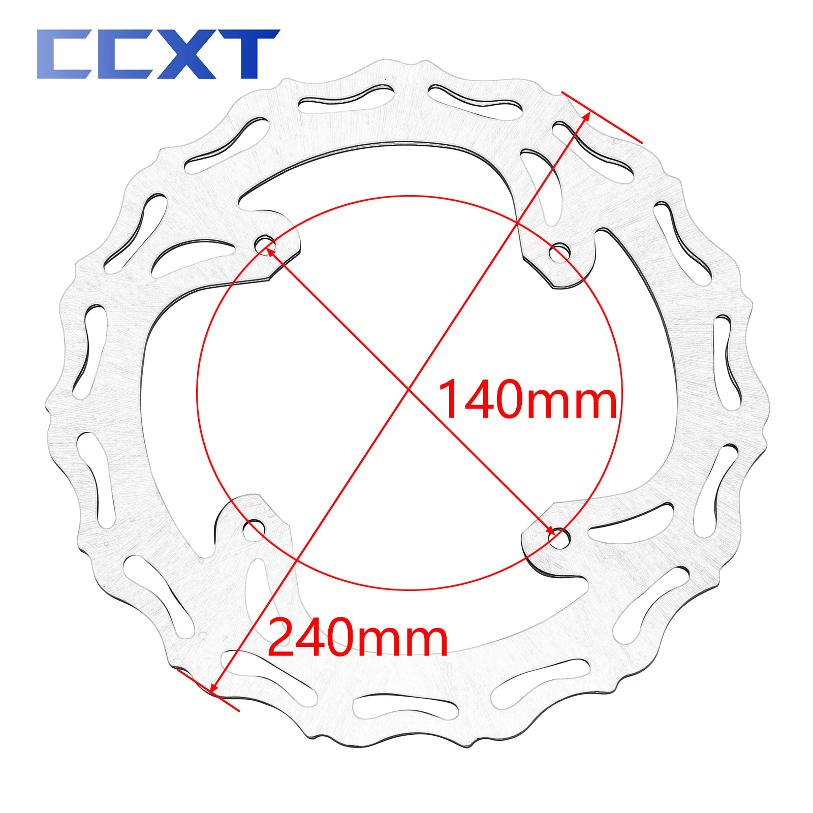 Stalowa tarcza hamulcowa motocyklowa przednia tylna kołnierz hamulcowy 240 mm do Honda CR CRF 125 250 250R 250X 450R 450X 250RX 450RX 1995-2020