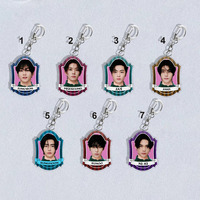 Korean Popular Mens Team Acrylic Keychain Cartoon Chacacter JUNGWON HEESEUNG JAKE SUNGHOON Keyring Fans Gifts Bag Accessories