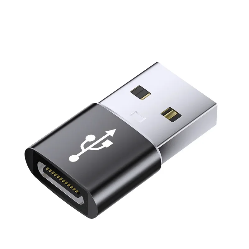 USB To Type C Converter Adapter USB 2.0 Adapter Plug Portable Mini Computer Phone Adapter Mobile Phone Converters Charging