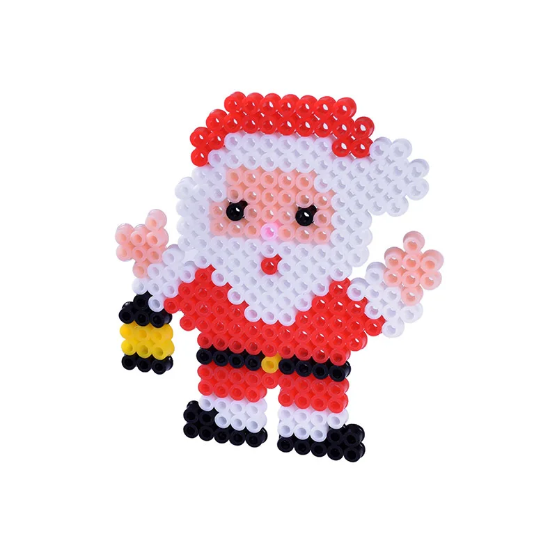 

New hot selling and popular children's puzzle DIY bean toy 5mm barrel Christmas style bean set wholesale