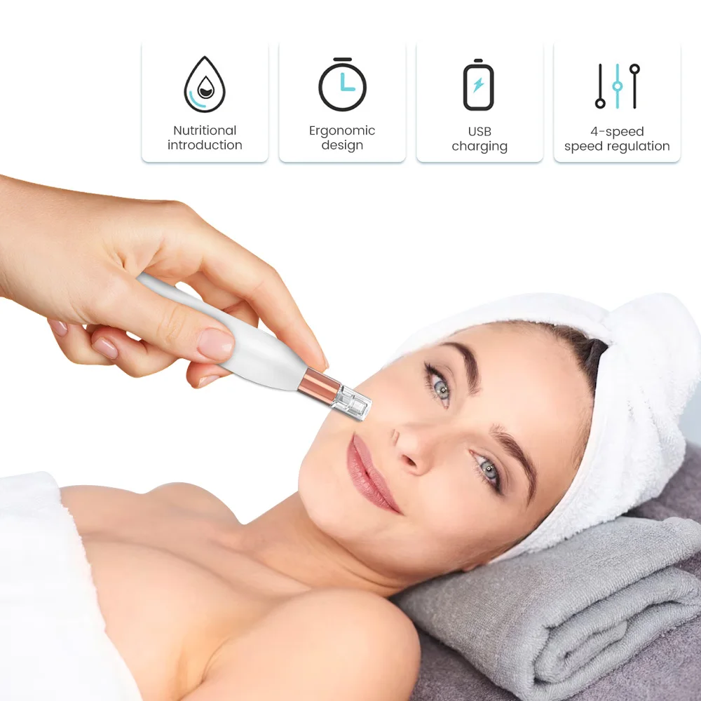 Schroef Derma Pen Naald Cartridge Naaldpunten Elektrische Micro Rollende Derma Draadloze Micro Naald Machine Dermapen Micrneedle Pen