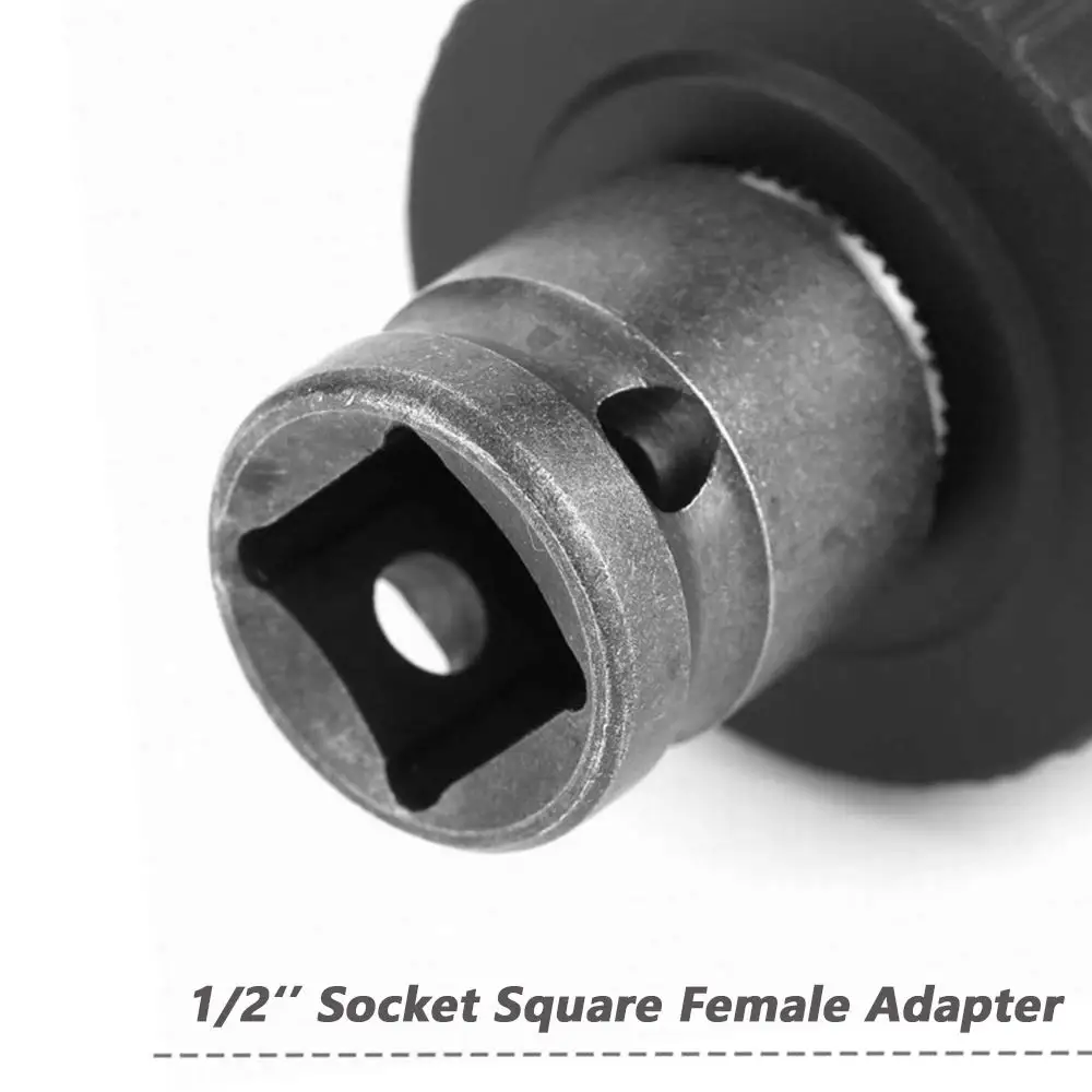 0.8-10mm 3/8-24unfキーレスドリルチャックコンバータークイックコネクト1/2ソケット空気インパクトレンチ用正方形メスアダプター