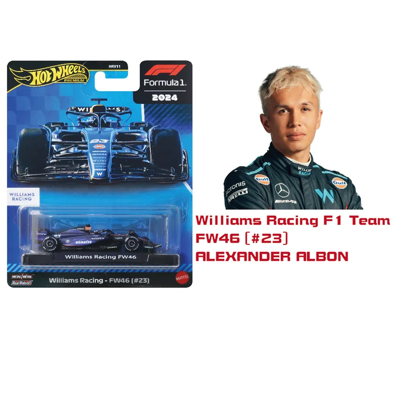 ホットウィール 2025 F1 HRV11-G フォーミュラレーシング 2024 プレミアム ウィリアムズ 周冠宇 1/64スケール ダイキャストカー 限定版