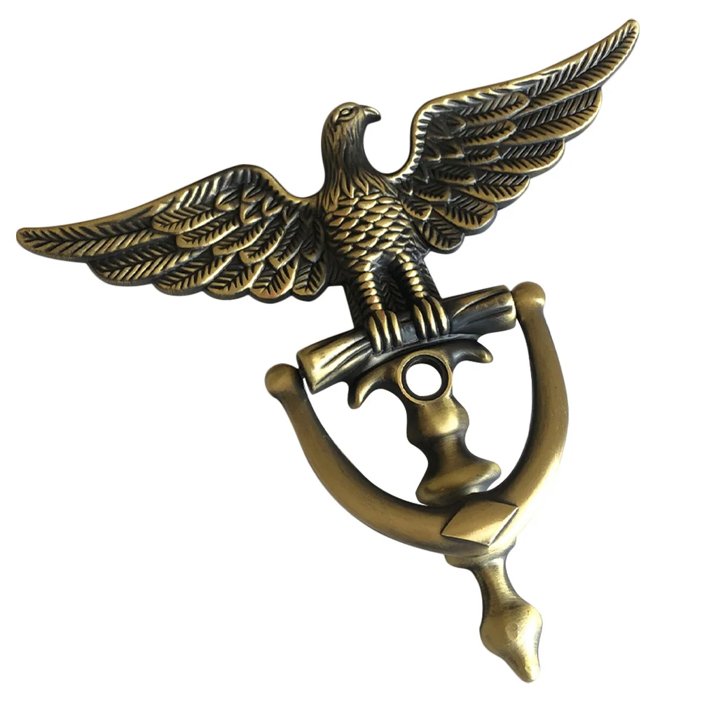 

Front Door Security Knocker European Eagle Head Design Zinc Alloy Home Decoration Housewarming Business Gift Door Knockers