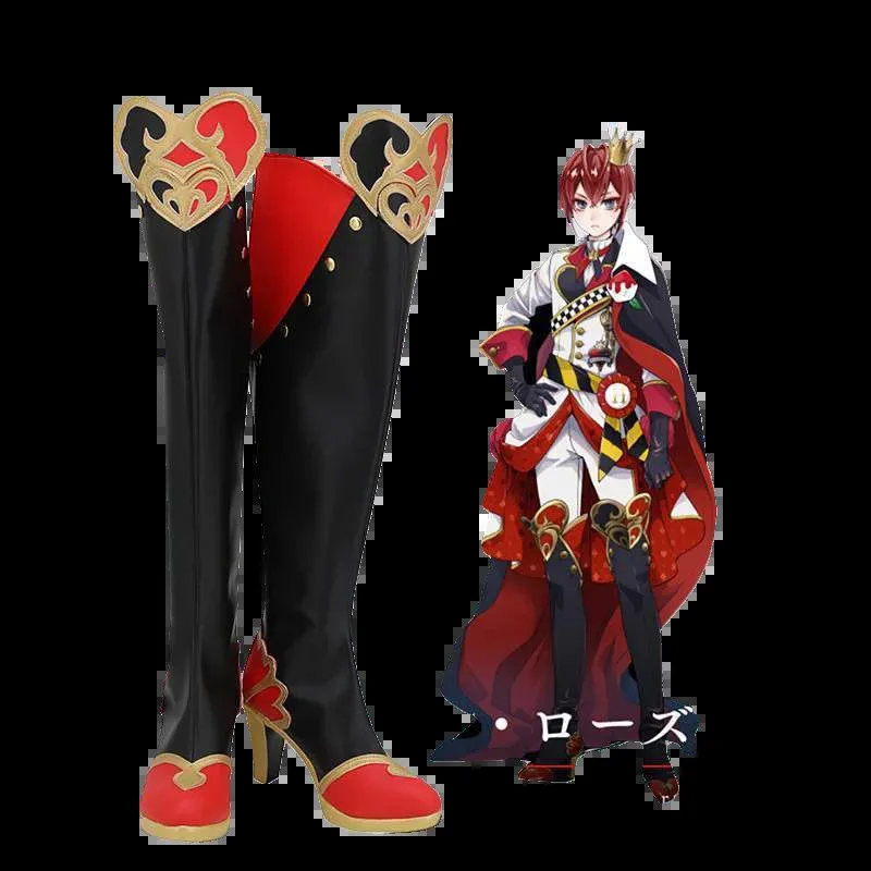 

Новая игра Wisted Wonderland Riddle Rosehearts, обувь для косплея, ботинки, костюм, реквизит, аксессуар, сделанный на заказ на Хэллоуин