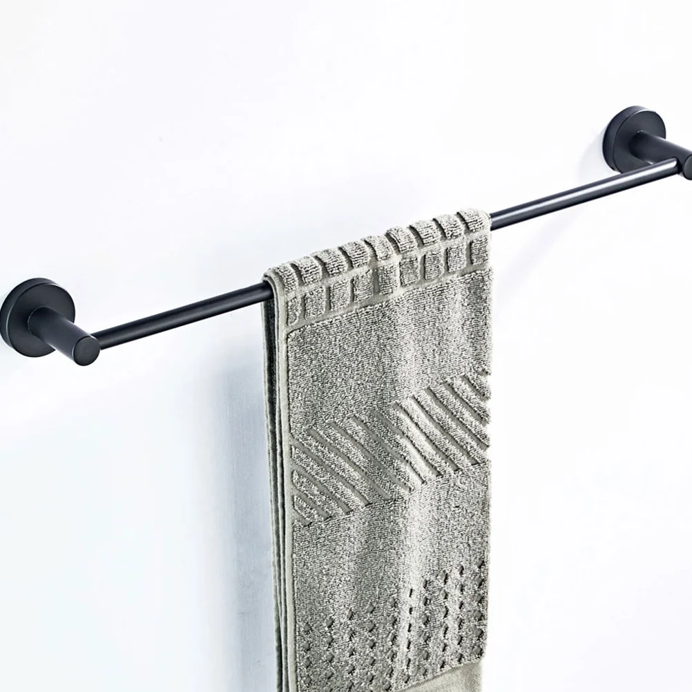 

Single Copper Towel Rack Modern Style 50Cm Wall Mounted Hanging Holder Round Base Kitchen Bathroom Rustproof Organizer