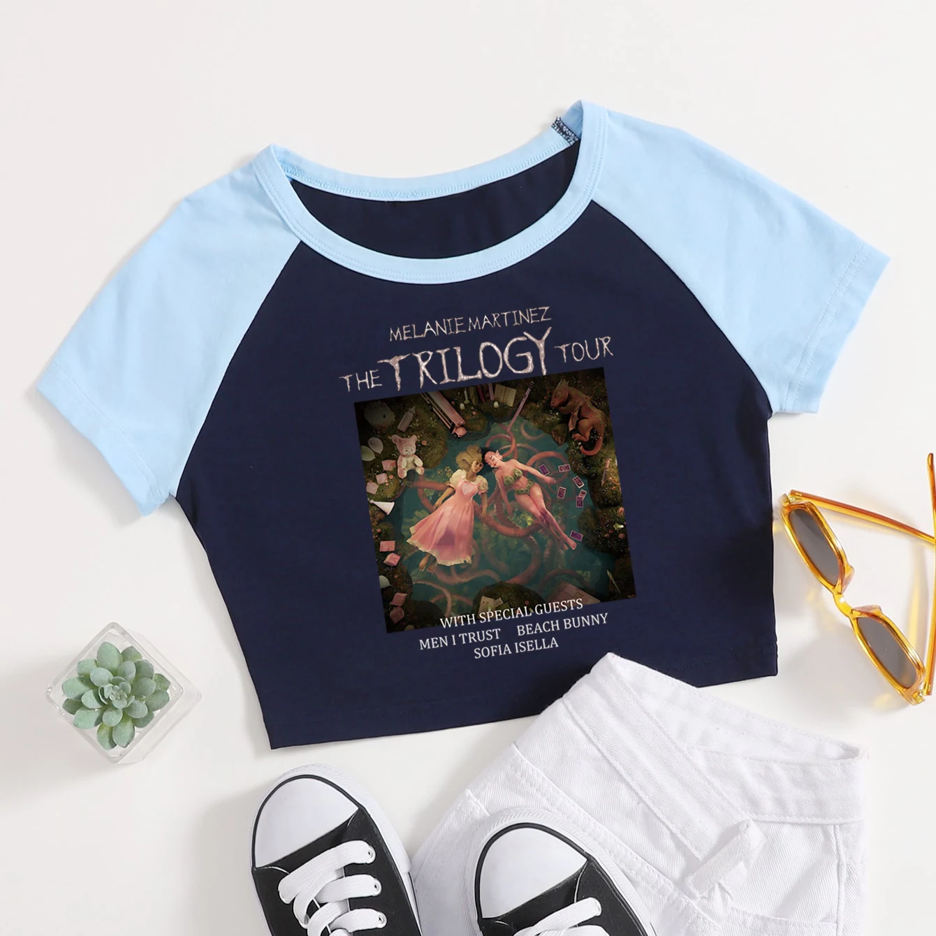 2024 Melanie Martinez The Trilogy Tour Women T Shirts Girls O-Neck Crop T-Shirt Fashion Summer Fans Gift Tops