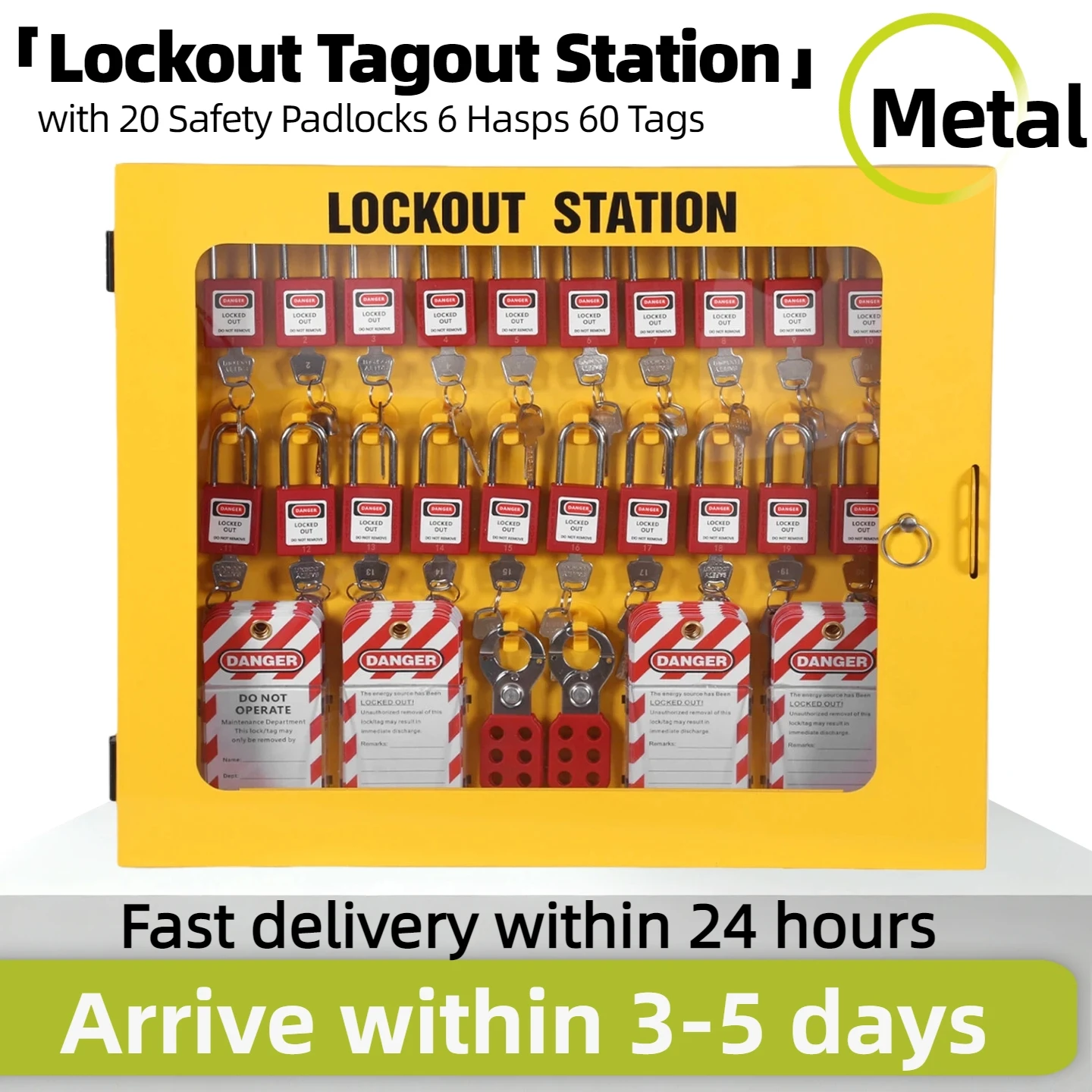 

Lockout Tagout Station with Loto Devices Lock Out Tagout Padlock Station Include Safety Padlocks Lockout Hasp Lockout Tags