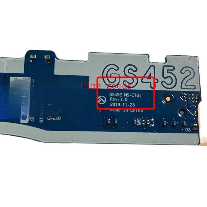 Gs452 NS-C781 for Lenovo IdeaPad 3 14Siml 14iil05 14itl0 5 NS-C781 power button switch audio board flex cable