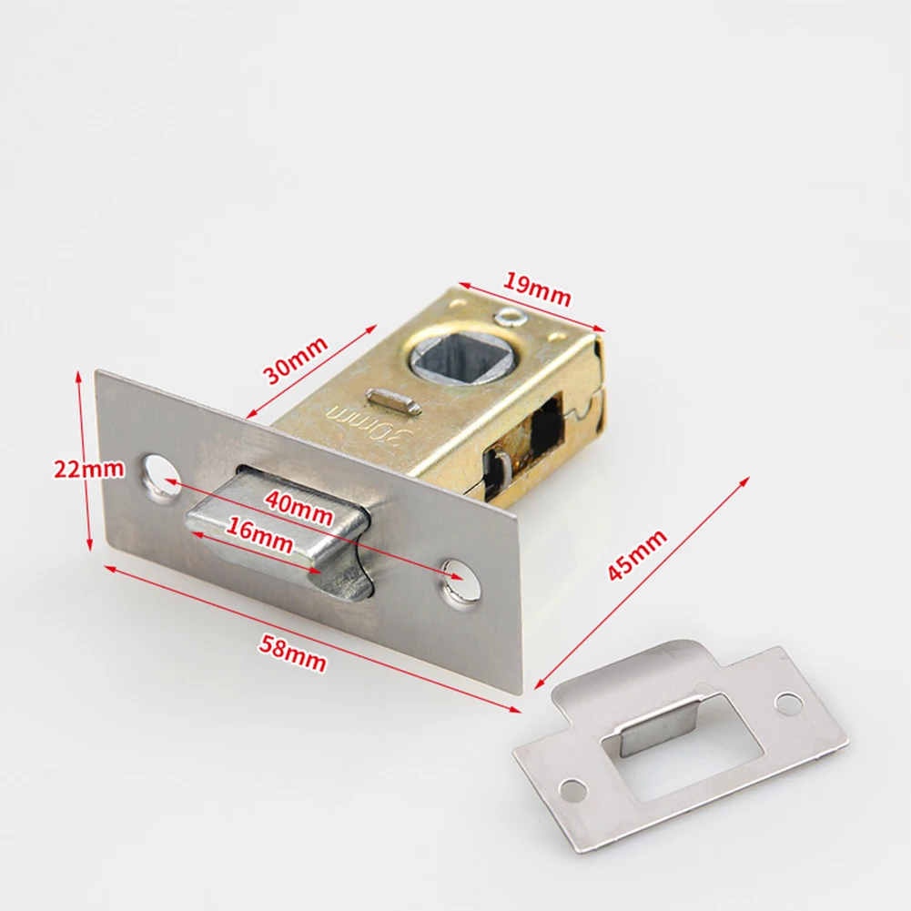 Brass Door Latch Polished Brass Tubular Latch Radius Shaped Tubular Latch Built-in Face Plate Compatible With Backplate