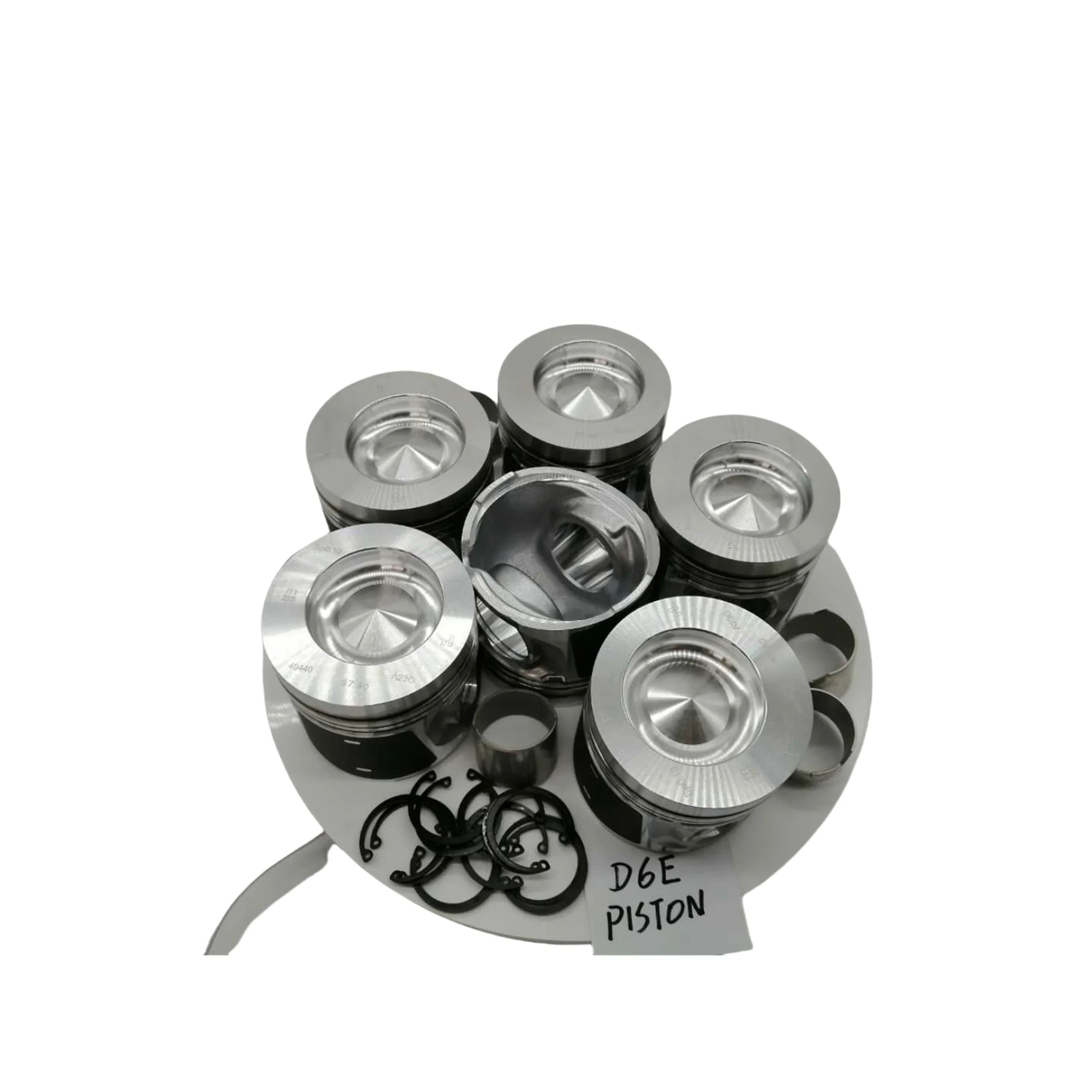 

0428-2580 Engine Parts D6E Engine EC210B Excavator Piston Ring Set VOE20799069