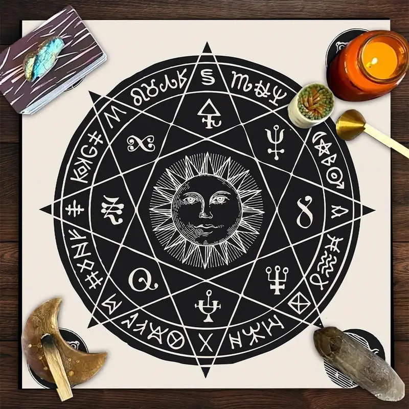 Tarot Card Cloth Divination Reading Table Cloth Portable Tarot Cloth For Spread Decorative Witchery For Tarot Card Lovers