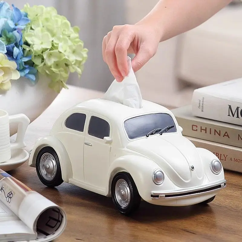 Creative Car Desktop Tissue Box Luxury Napkin Storage Box for Home Restaurant Kids Room Decoration