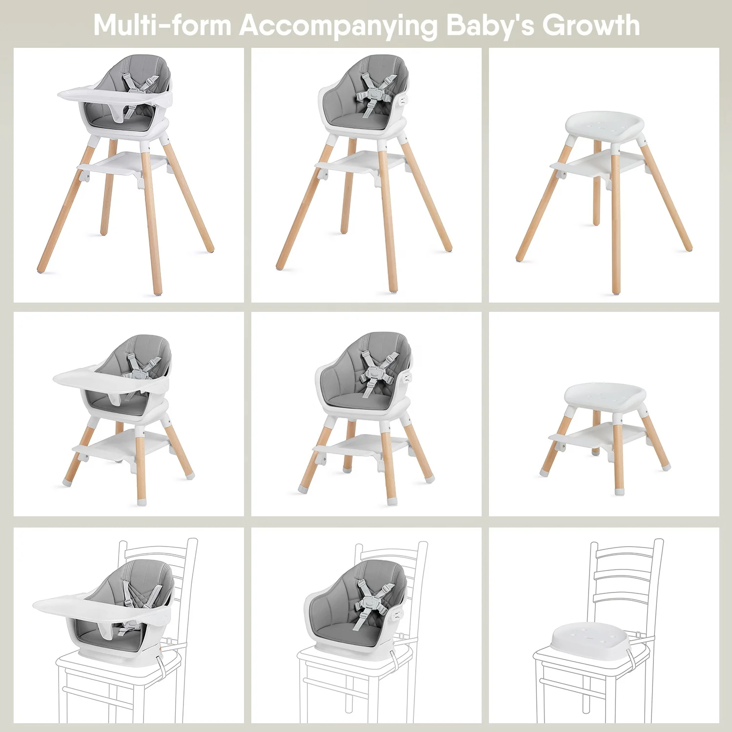 baby products hot selling 2023Popular high-quality baby feeding equipment portable portable baby chair designed for 12-36 months