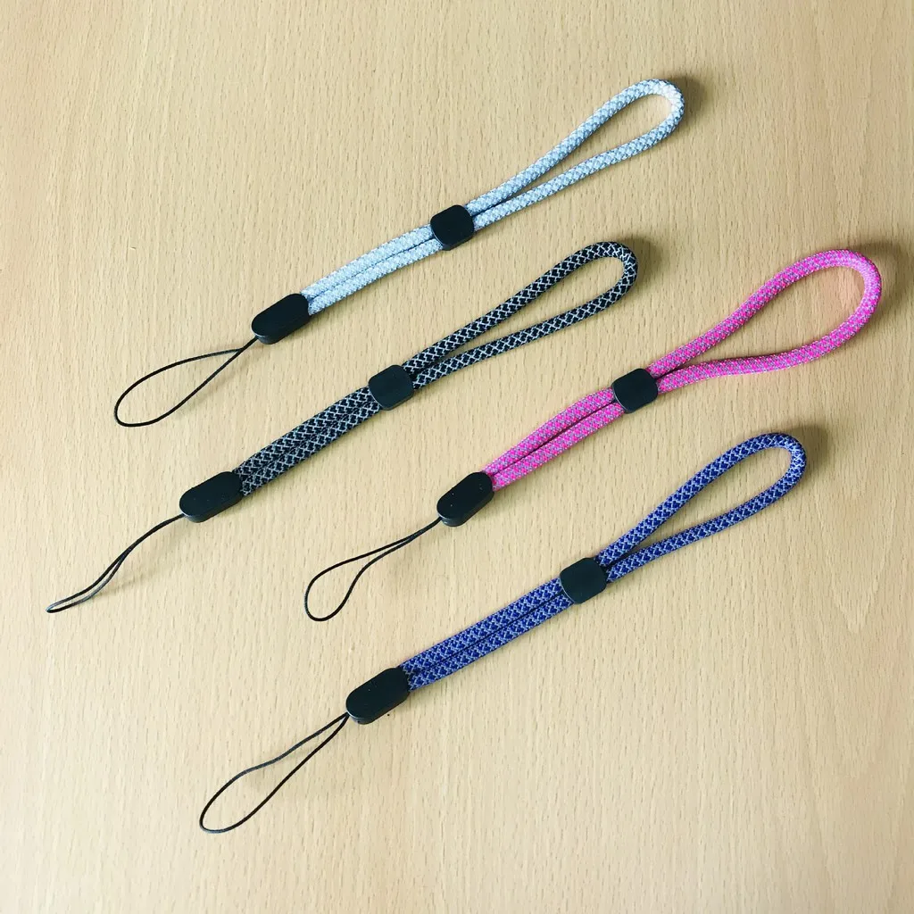 Cinghie per telefoni cellulari chiave USB cordino corto walkie-talkie regolabile cinturino da polso corda da polso Audio cordino per Smartphone anti-perso