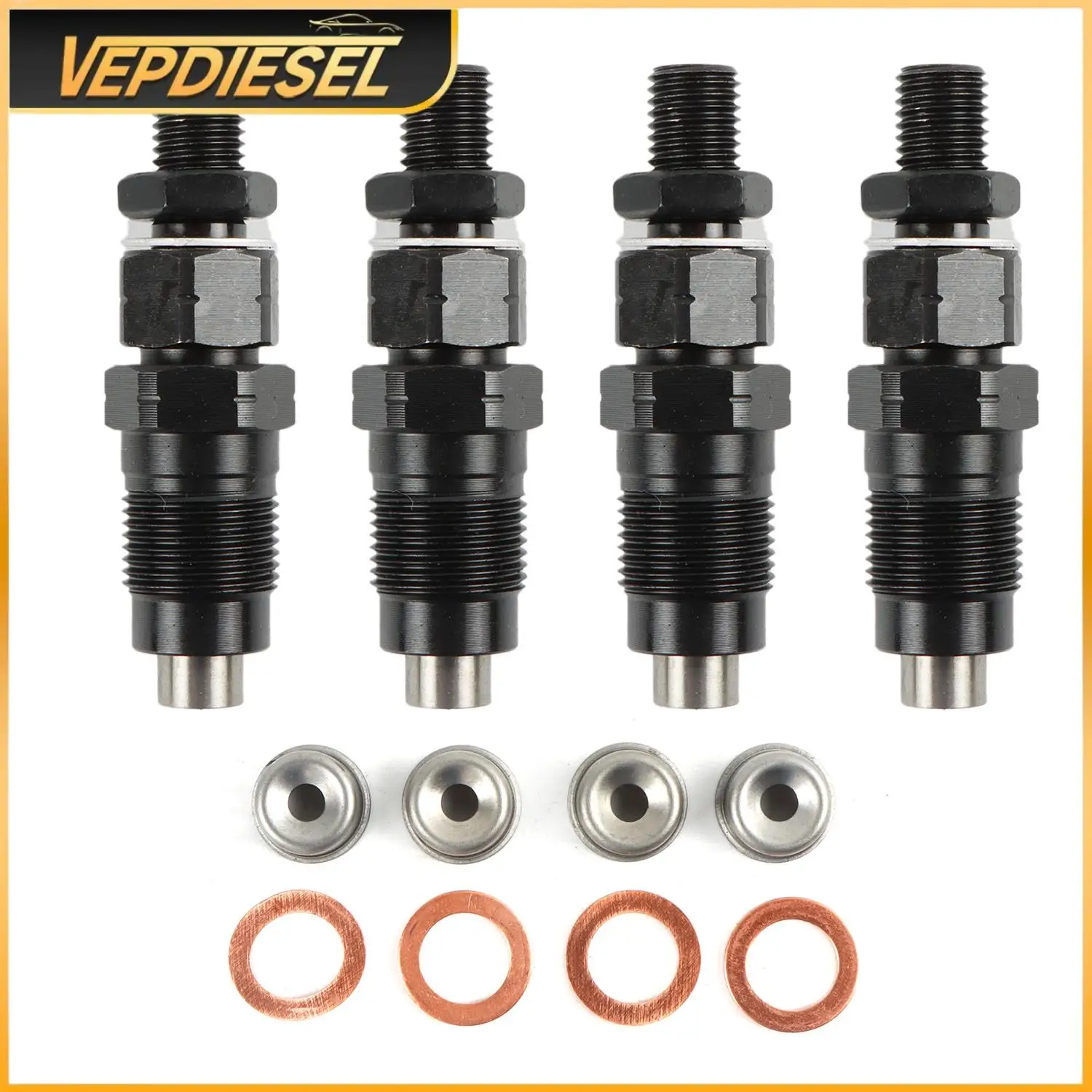

093400-7040 4Pcs Auto Diesel Fuel Injectors Set for Toyota Hilux Surf Prado 1KZ-TE 3.0 L Car Accessories Engine Parts