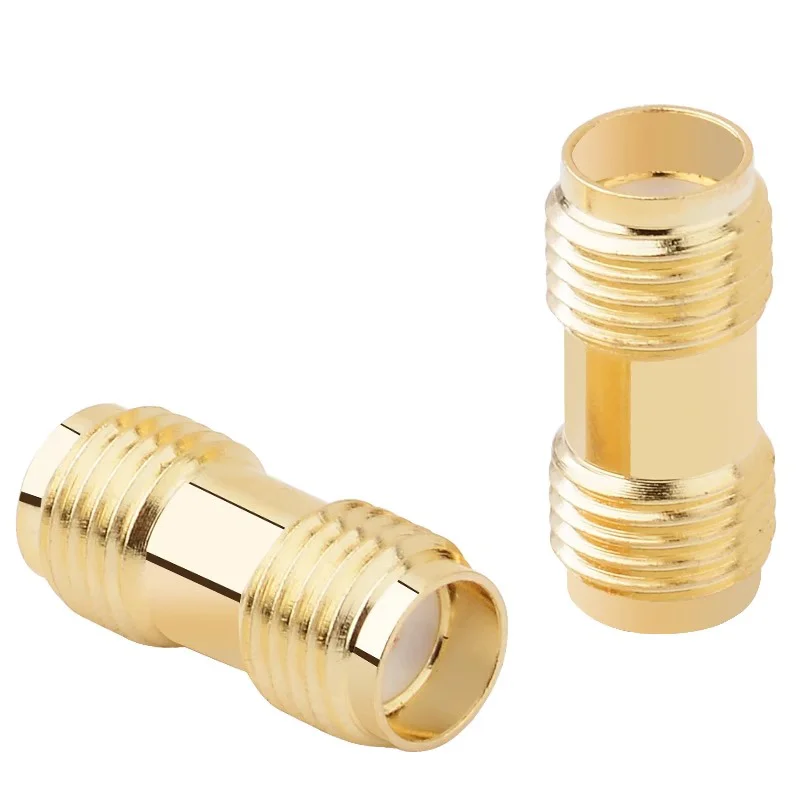 5/20/100PCS ConnectorAdapter SMA Female Jack to SMA Female Jack RF Coaxial Converter Straight New Brass Wire Terminals