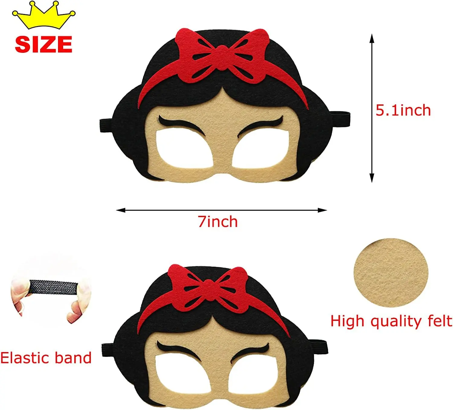 مستلزمات فستان للأطفال ، هدية حفلة عيد ميلاد ، ملابس ديكور ، قناع أميرة ، لعب الأدوار ، لعب الأدوار