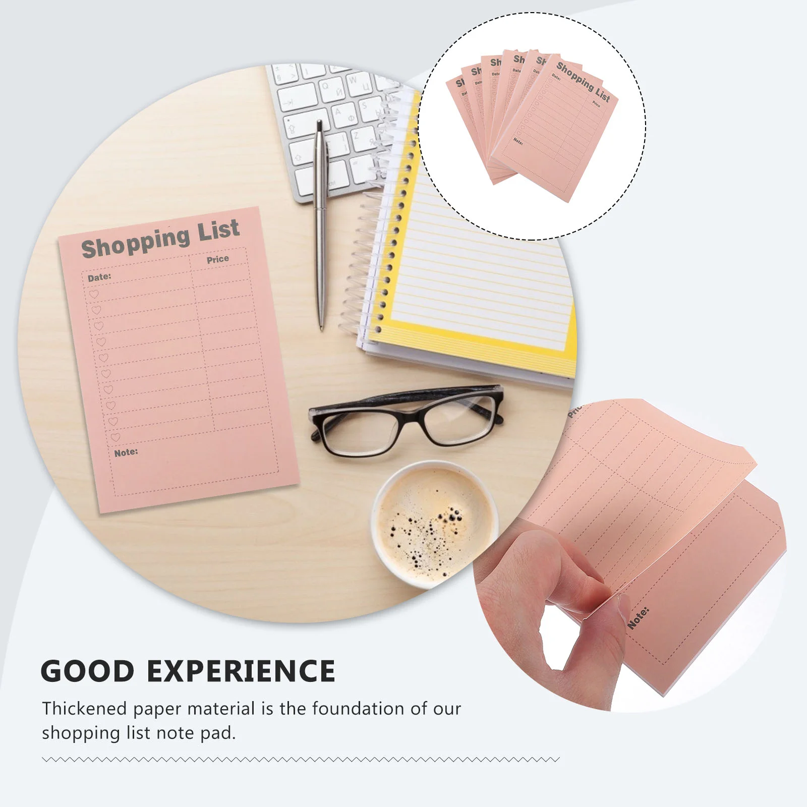 6 Books Shopping List Daily Planner Notepad Weekly Grocery Small Notebook Good Looking