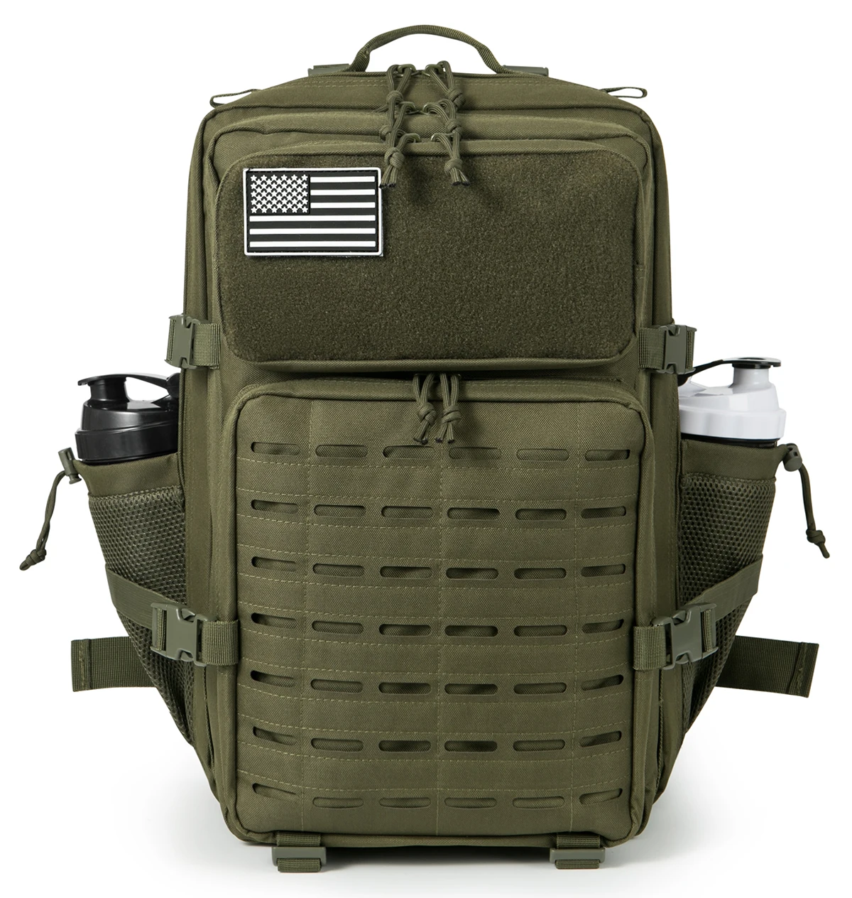 45L Molle Tactische Rugzak Tas Jacht MOLLE Rugzak GYM Voor Mannen EDC Outdoor Wandelen Survival Rugzak Heks Fles Houder - afbeelding 1