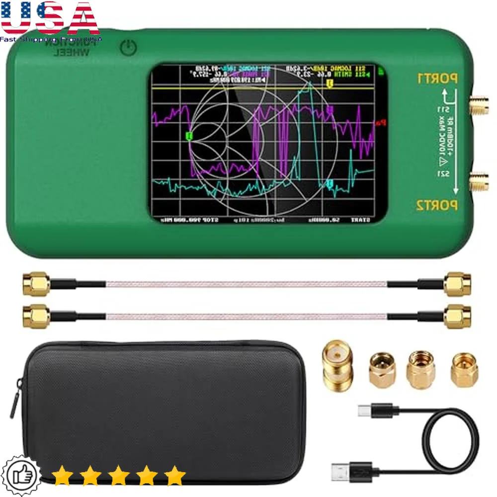 10KHz-1.5GHz Handheld Vector Network Analyzer with 3.98