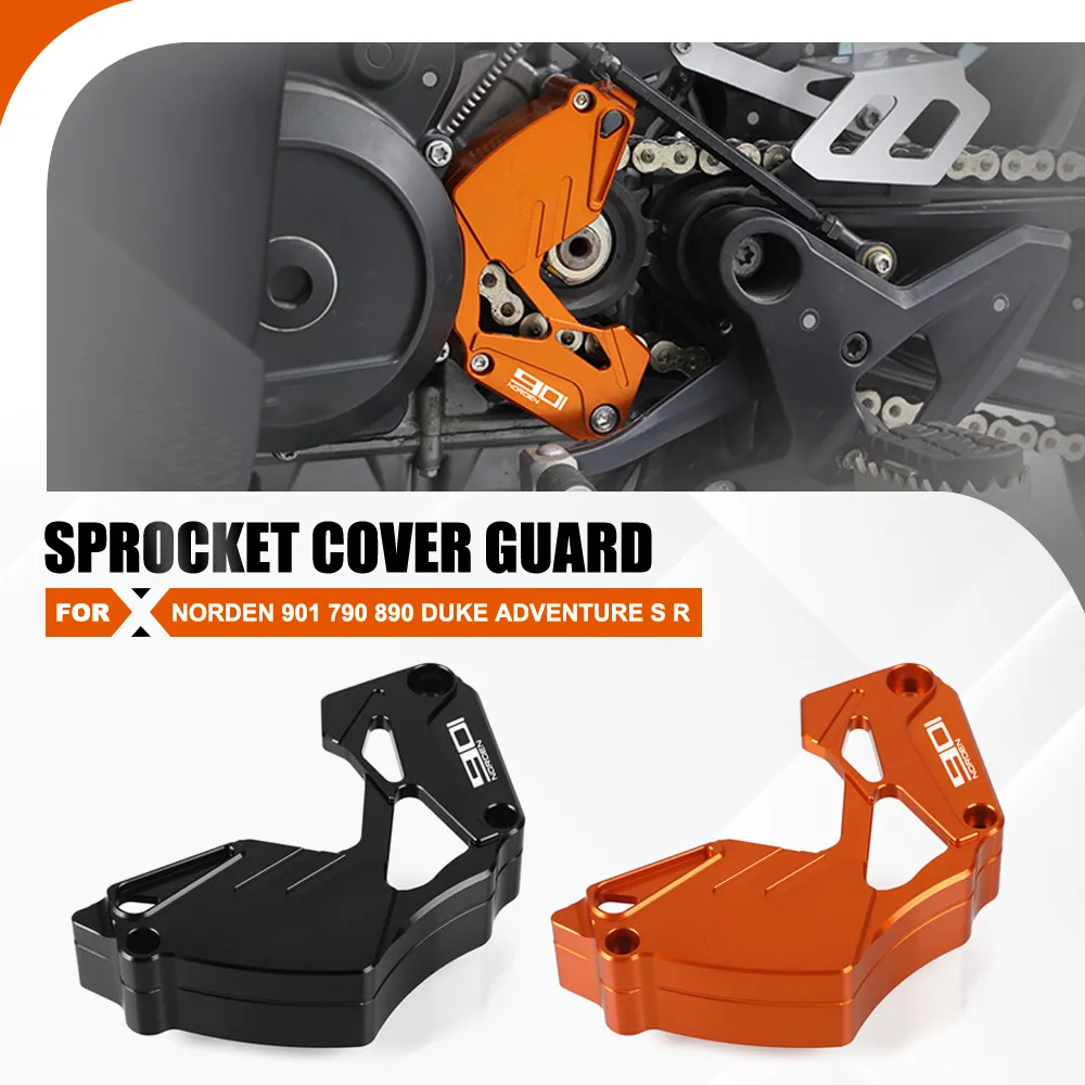 

For Husqvarna NORDEN 901 790 890 Duke Adventure S R Front Sprocket Cover Panel Engine Guard Chain Cover Protection 890DUKE R