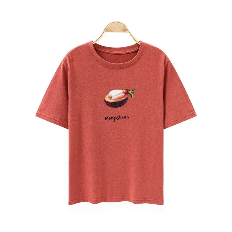 

Футболка с авокадо или све, женская летняя школьная футболка U 2025 Faion, женский топ с фруктовым узором, топ Ne, другой материал