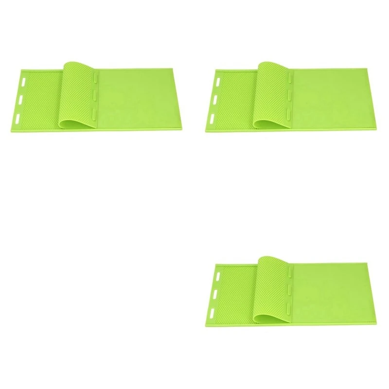 ABVC 3Pcs 5.4Mm Silicone Beeswax Sheet Mold, Beeswax Foundation Stamper Mold Beekeeping Equipment Nest Foundation
