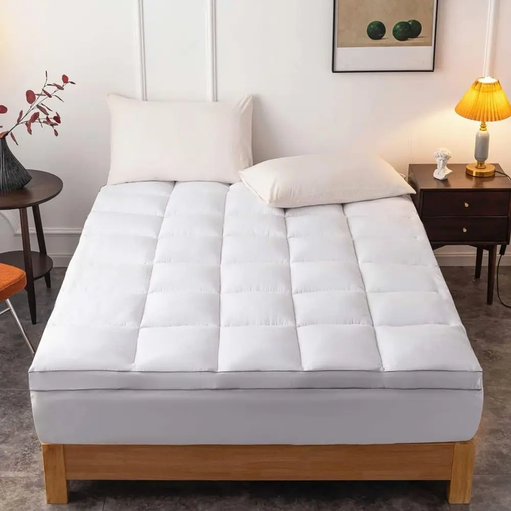 

Наматрасник King Size, ультратолстый, с эффектом Pillow Top, глубокими карманами и дышащим наполнителем из 7D спирального волокна, охлаждающий матрас