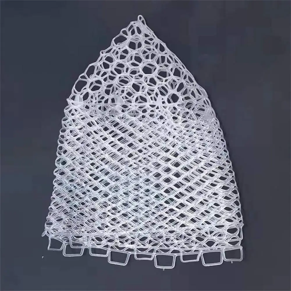 Rubber Dip Net Head Depth 32/40/55cm Hand Net Fishing Nets Mesh Fish Catch Network Trap Replacement Fishing Accessories