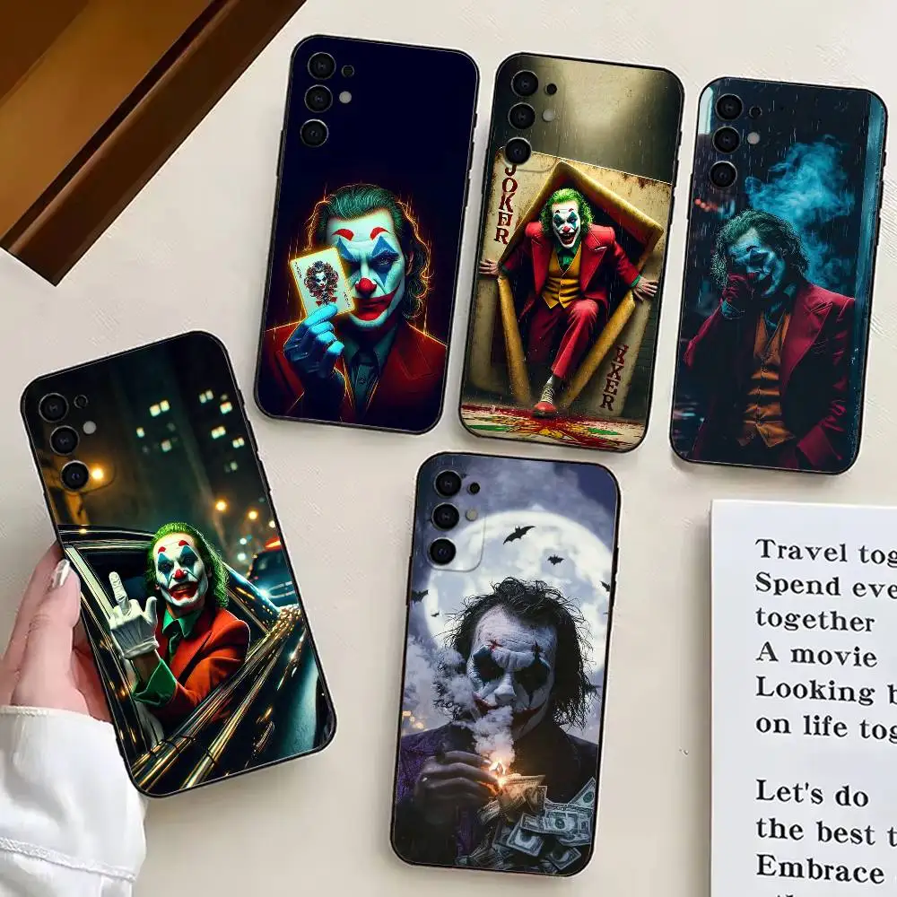 

Horror Cool J-Jokers C-Clown-es Phone Case For Samsung S25,S24,S21,S22,S23,S30,Ultra,S20,Plus,Fe,Lite,Note,10,Black Cover