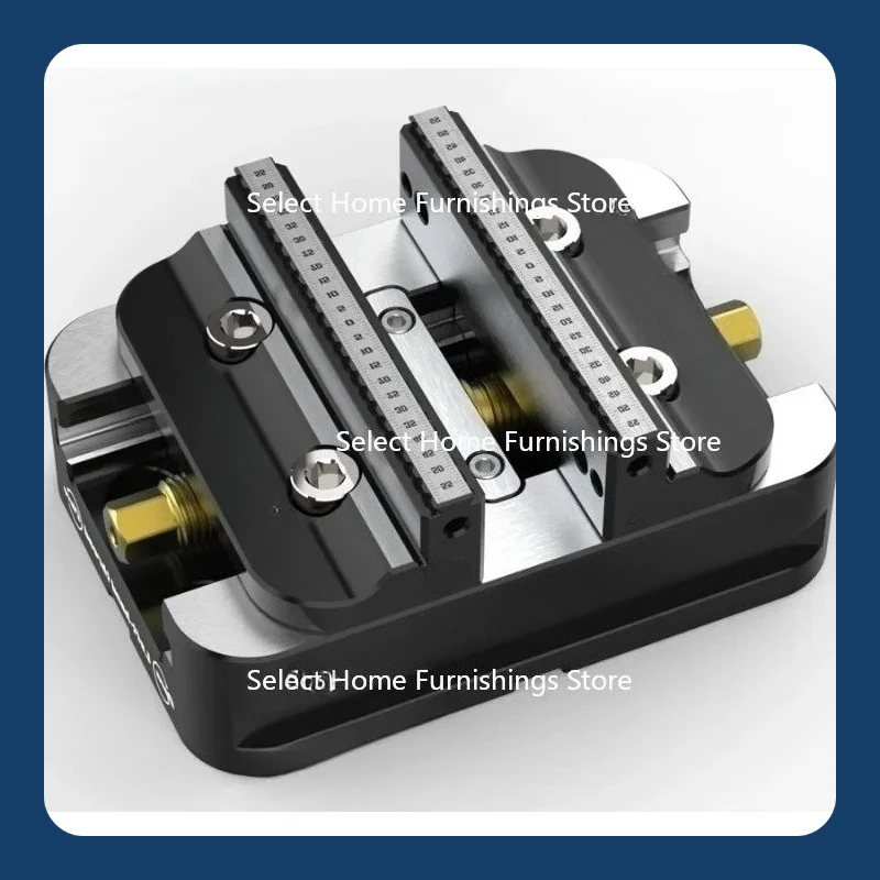 

Apply To DJ-1217R Four or Five Axis Fixture Self Centering Vise Zero Point Quick Change Four Axis L-shaped Bridge Plate