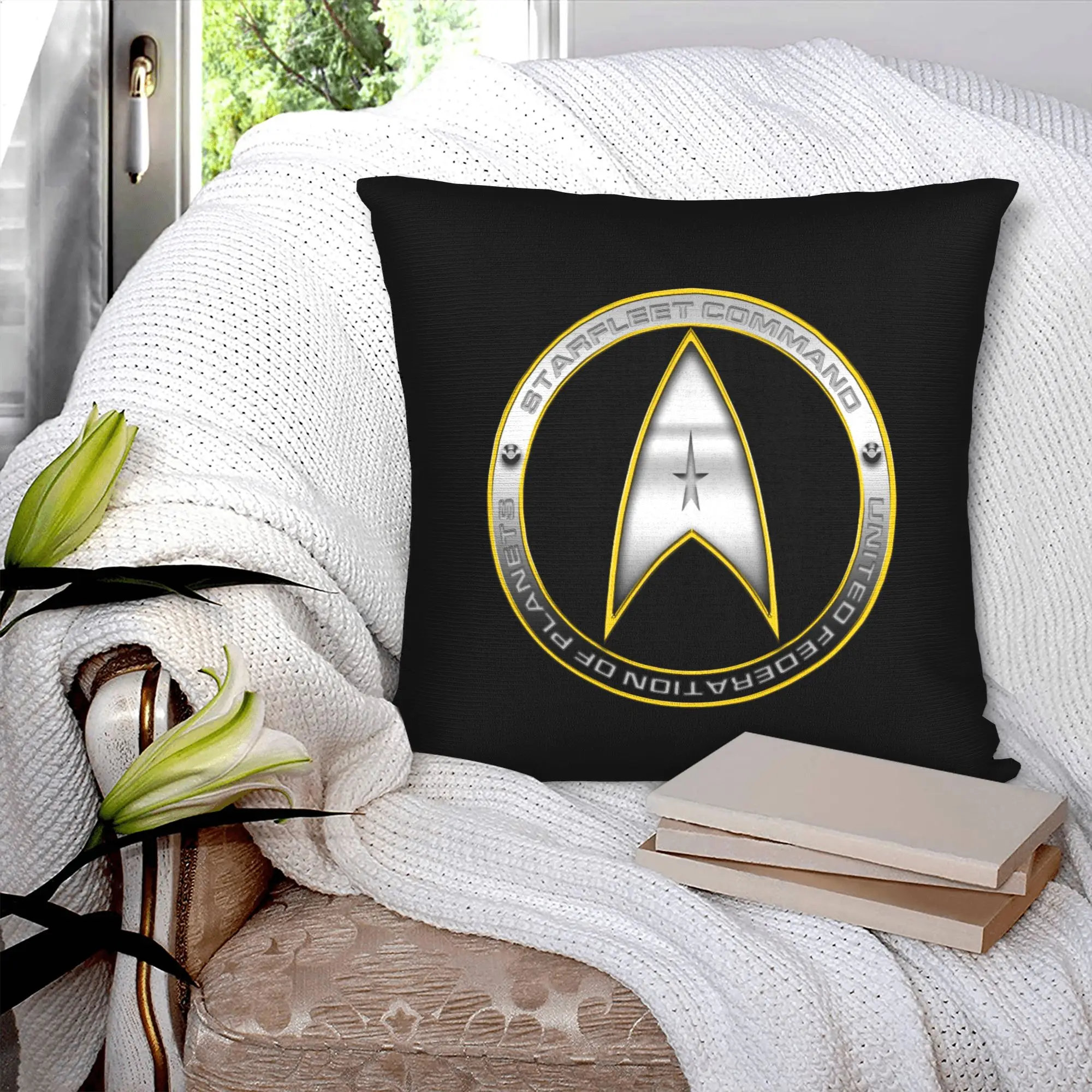 Star Trek Pillow Sofa Science Fiction TV Series Nordic Cushion Cover Soft Pillowcase