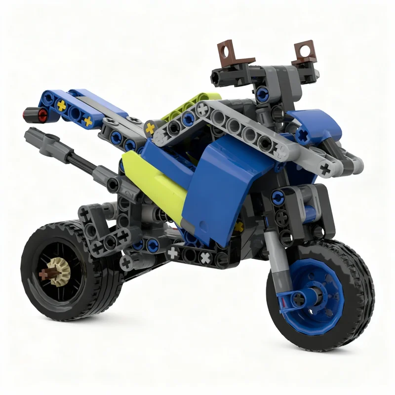 154pcs MOC Technical Touring Motorbike Model Building Blocks Christmas Gifts Toy 3D Art Assemble Collection Creative Birthday