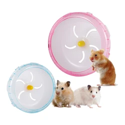 3 Sizes Pet Hamster Running Wheel Mute Flying Saucer Steel Axle Wheel Running Disc Toys Cage Small Animal Hamster Accessories