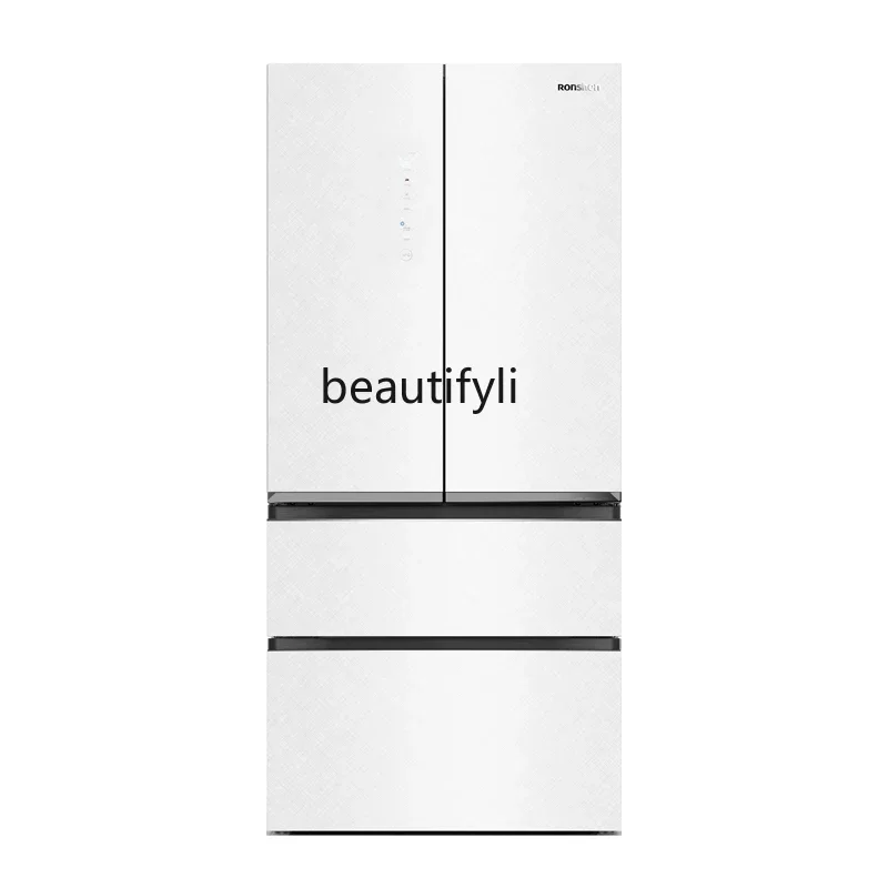 Rongsheng 518L multi-door French ultra-thin embedded white frequency conversion refrigerator