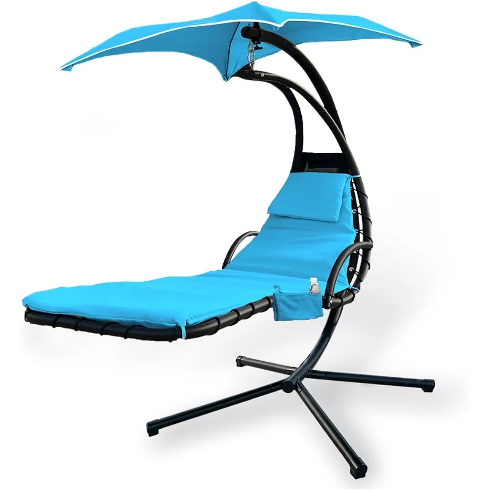 Substituição Capa de Almofada e Umbrella Tecido, Outdoor Hanging Lounge Chair, Curvo Swing Hammock, Pátio Swing, Feito