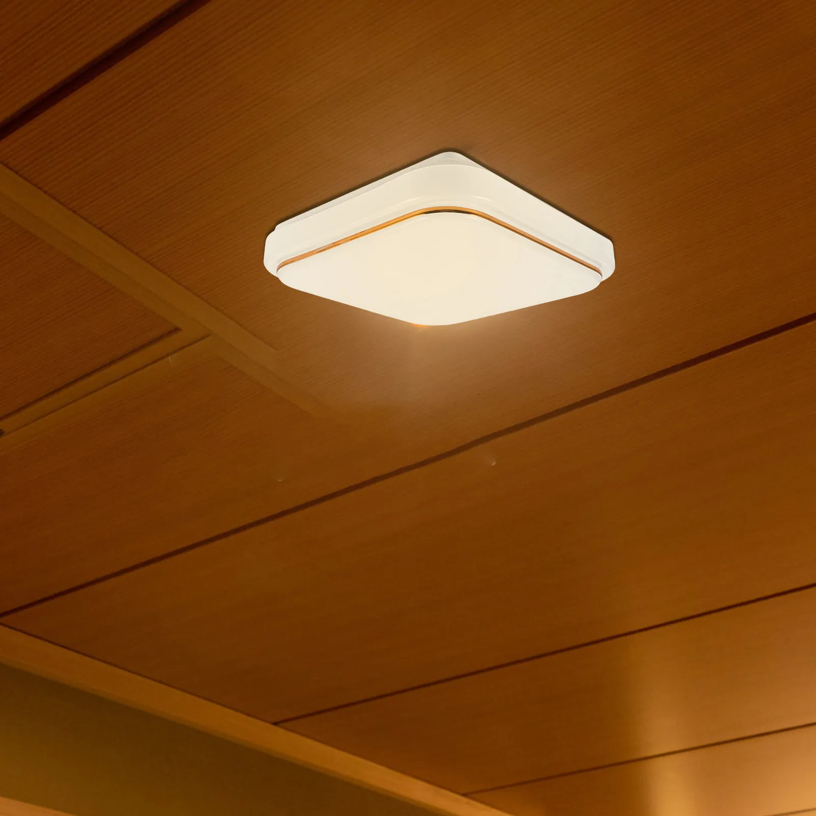 

Прямоугольный легкий абажур для спальни, гостиной, кабинета, простой в установке, современный, простой дизайн, потолочный светильник